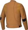 Alpinestars Clayton WR Jacket - Utility Brown/Light Gold 3XL with Waterproof Features and Removable Thermal Vest