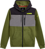 Alpinestars Elevate Jacket - Olive, Size XL | Mixed-Material Fleece with Ripstop Overlay
