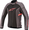 Alpinestars Stella T-Kira v2 Air Jacket - Tar Gray, Black & Diva Pink, 2XL (Part #3312021-9138-2X)