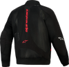 Alpinestars Flight Air Jacket - Black and Bright Red, Large - Motorcycle Mesh Touring & Streetwear Jacket