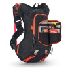 USWE Moto Hydro Hydration Pack 8L - Black and Factory Orange for Enduro and Off-Road Motorcycles