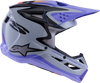 Alpinestars Jettson SM3 Youth Helmet Gry/Purp/Blk Glossy YM - Safe and Stylish Head Protection for Young Riders