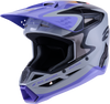 Alpinestars Jettson SM3 Youth Helmet, Gray/Purple/Black Glossy, Part #8303226-9277-YL