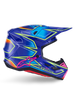 Alpinestars SM7 Cast Helmet Blue, Pink, Yellow Fluorescent Glossy XL - Motorcycle Helmet