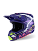 Alpinestars SM7 Deed Helmet Purple/Pink Glossy XS - High-Performance Motorcycle Helmet