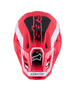 Alpinestars SM7 Deed Helmet Red, Black & White Glossy Large
