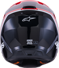 Alpinestars SM3 Radium Helmet Black/Red Fluo/White Glossy, Part Number 8300826-1553-XXL