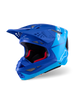 Alpinestars Supertech S M10 Flood Helmet in Metallic Blue and Black Carbon Finish