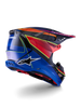Alpinestars Supertech S M10 Era Helmet - Blue, Red & Yellow Fluorescent Glossy Finish, Small
