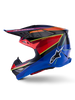 Alpinestars Supertech S M10 Era Helmet Blue Red Yellow Fluo Glossy - Model 8301223-7356-M