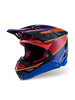 Alpinestars Supertech S M10 Era Helmet Blue Red Yellow Fluo Glossy - Model 8301223-7356-M
