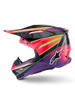 Alpinestars Supertech S M10 Era Helmet Pink/Violet/Yellow Fluo Glossy XL