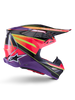 Alpinestars Supertech S M10 Era Helmet Pink/Violet/Yellow Fluo Glossy - Model 8301223-3145-M