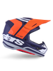Alpinestars SM7 Core Helmet Orange/Blue Matte Large - Motorcycle Riding Helmet with Advanced Safety Features