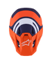 Alpinestars SM7 Core Helmet Orange/Blue Matte 2X - Motorcycle Helmet with Advanced Safety Features
