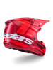 Alpinestars SM7 Core Helmet Red Glossy XL – Full-Face Motorcycle Helmet for Optimal Safety and Comfort