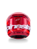 Alpinestars SM7 Core Helmet Red Glossy Large - Motorcycle Helmet with Enhanced Safety Features