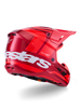 Alpinestars SM7 Core Helmet Red Glossy Large - Motorcycle Helmet with Enhanced Safety Features