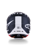 Alpinestars SM7 Dasher Helmet Black and White Matte - Part Number 8302226-1121-S