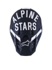 Alpinestars SM7 Dasher Helmet Black/White Matte Large - Ultimate Motorcycle Safety Gear