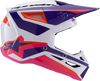 Alpinestars SM3 Heat Helmet White/Purple/Pink Glossy XL – Off-Road Safety and Performance Helmet