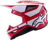 Alpinestars SM3 Heat Helmet Red/White/Black Glossy Medium – Advanced Off-Road Safety and Comfort