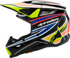 Alpinestars SM3 Youth Wurx Helmet Black/Yellow Fluorescent Blue Red - Part Number 8302025-1574-YS