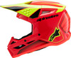 Alpinestars SM3 Youth Fray Helmet for Off-Road and MX - Yellow Fluorescent, Size Youth Small to Large