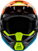 Alpinestars SM3 Youth Fray Helmet Black/Orange/Yellow Fluorescent