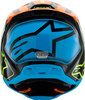 Alpinestars SM3 Youth Fray Helmet Black/Orange/Yellow Fluorescent