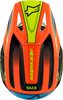 Alpinestars SM3 Youth Fray Helmet Black/Orange/Yellow Fluorescent