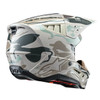 Alpinestars SM5 Mineral Helmet Warm Gray / Celadon Green XS - Impact-Resistant Motorcycle Helmet with Advanced Ventilation and Safety Features