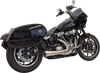 BASSANI XHAUST 2-into-1 Ripper Exhaust System with Megaphone Muffler for M8 Softail - Stainless Steel, 49-State Compliant - Part Number 1S79SSE