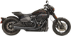 BASSANI XHAUST 2-into-1 Road Rage Exhaust System - Black (Part Number: 1S94RB)