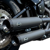 S&S Cycle Grand National Race Slip-On Mufflers for M8 Softail – Black Ceramic – Part #550-0737