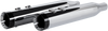 Khrome Werks 4-1/2 inch HP-Plus® Slip-On Mufflers for Touring Models - Chrome with Turbine Finish, Part 202770