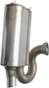 BASSANI XHAUST Performance Slip-On Muffler for Slingshot 6S17 - Stainless Steel, 4x8x12 inches