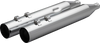 Khrome Werks HP-Plus® Slip-On Mufflers 4-Inch Straight Cut for Trike and Twin Cam Models, Chrome 40FST-1021-CHR