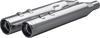 Khrome Werks 4-1/2 inch HP-Plus Slip-On Mufflers with Chrome Klassic Tips - Part Number 202925