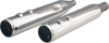 Khrome Werks 4-1/2 inch HP-Plus Slip-On Mufflers with Race Tip - Chrome - M8 (Part Number 202935)