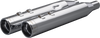 Khrome Werks 4-1/2 Inch HP-Plus Slip-On Mufflers with Chrome Klassic Tips - Part 202975