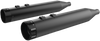 KHROME WERKS 4-1/2 Inch HP-Plus Slip-On Mufflers with Black Klassic Tip – Part #202830
