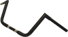 LA Choppers 1-1/4 Inch Twin Peaks Big Twin Handlebar - 10 Inch, Flat Black - Part LA-7360-10M