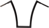 Todd's Cycle 1-1/2 inch Gloss Black Handlebar - 20 inch with Internal Wiring Slots and Notched for Electronic Throttle