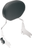 Drag Specialties Seats Oval Sissy Bar Pad – Smooth Black for FL '99-'22 (Part #0822-0431)