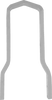 DRAG SPECIALTIES Square Sissy Bar - Chrome - 11.10 inches Height x 6.69 inches Width - Part Number X08-0046CS