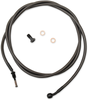 LA Choppers Midnight Braided Clutch Cable for 15-17 inch Ape Hanger Handlebars – Fits 2017-2020 Touring Models LA-8054C16M