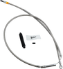 BARNETT High-Efficiency Stainless Steel Clutch Cable for Harley-Davidson - 6-inch Extension - Model 102301003506