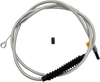 LA CHOPPERS Stainless Steel Braided Clutch Cable for 12 to 14 Inch Ape Hangers - '08-'16 Touring and Trike Models, Part LA-8010C13
