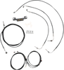LA Choppers Complete Plug-and-Play Cable Kit for 2021-2022 Harley FLH with ABS - Black (Part No. LA-8056KT3-08B)